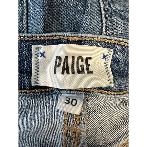 PAIGE Womens Size 30 Verdugo Ankle Skinny Distressed Stretch Denim Raw Hem Jeans - Picture 10 of 11